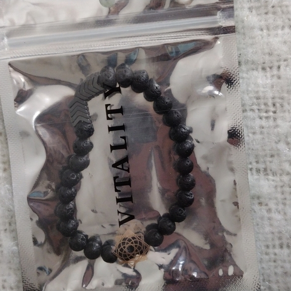 Vitality Jewelry - NIB Vitality black stone and arrow adjustable bracelet.
